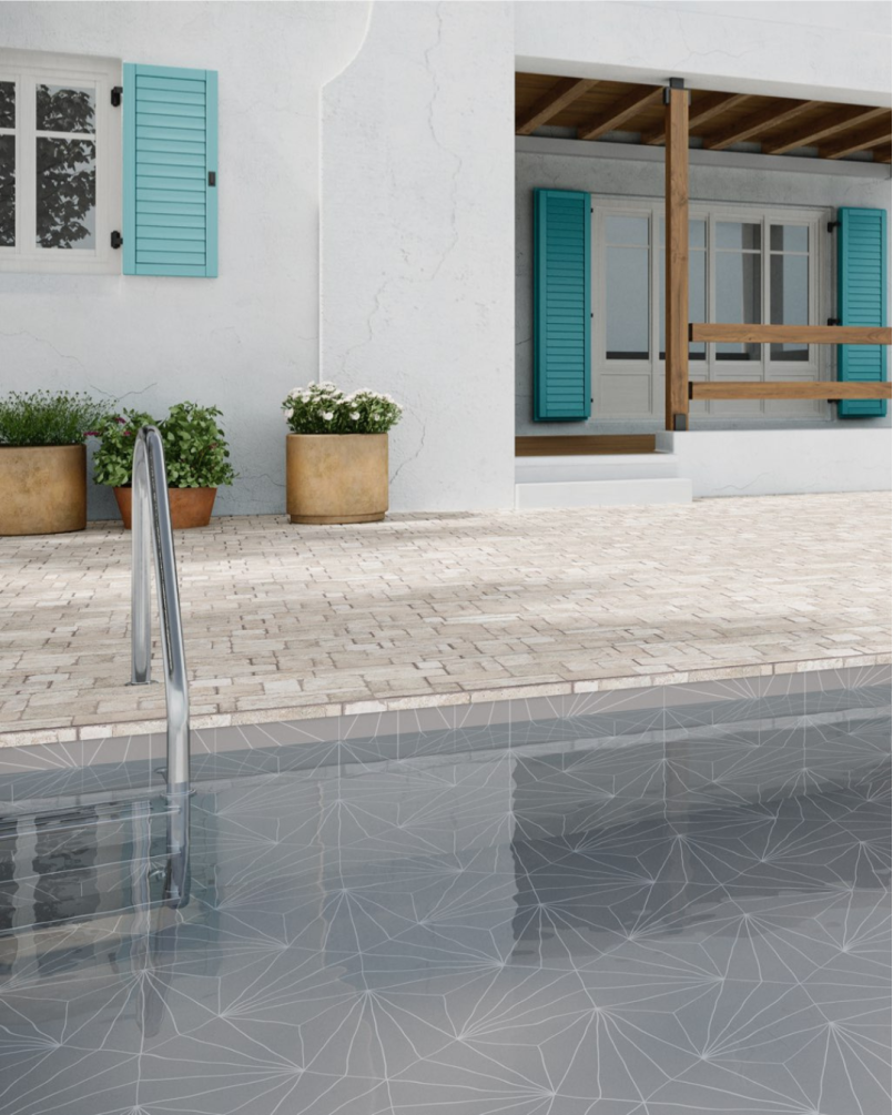 Borgogna White Stonework 44x66 - Carrelage effet pierre (carton de 1,04 m2)