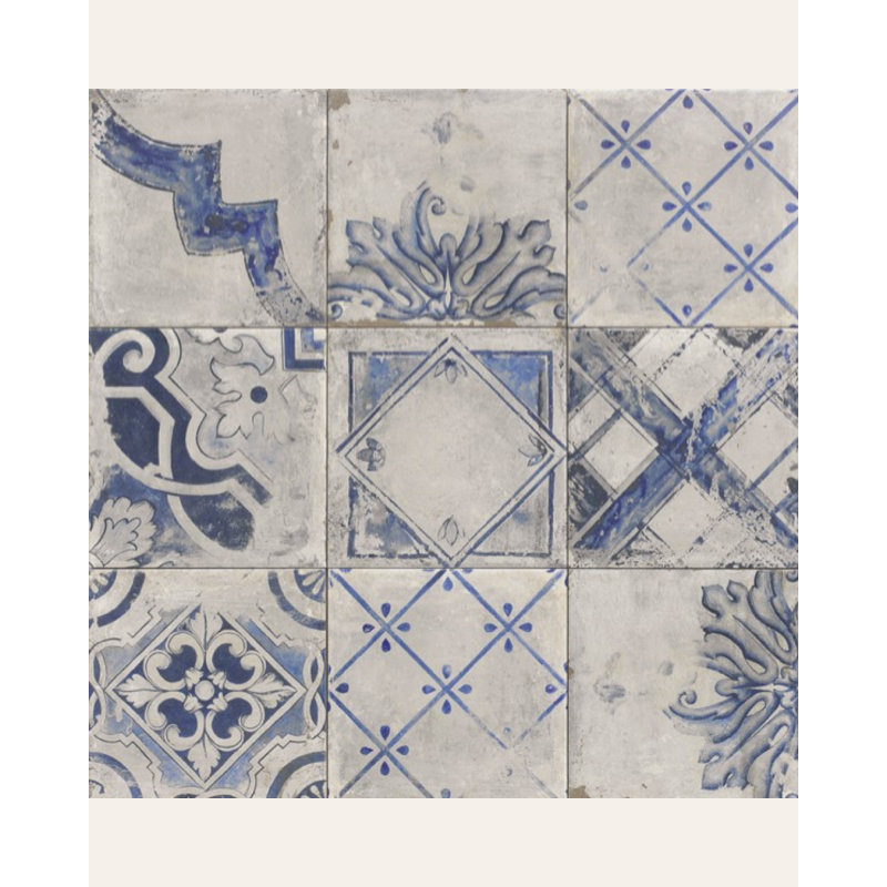 Canaletto Bianco 20x20 - Carrelage style carreaux de ciment (carton de 1 m²)
