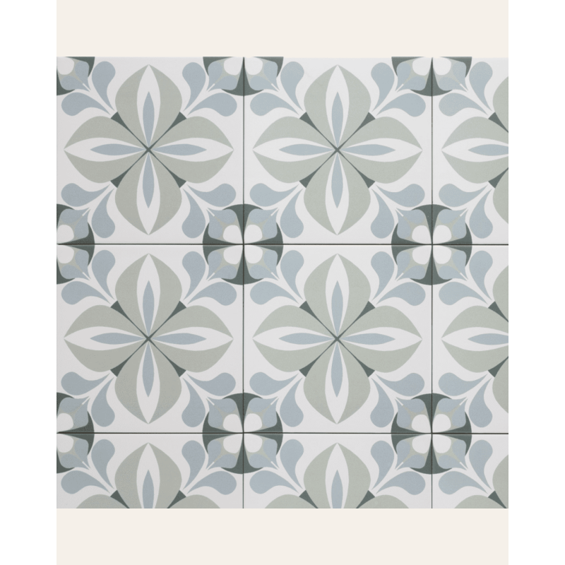 Normandy Caen 20x20 - Carrelage style carreaux de ciment (carton de 1 m²)