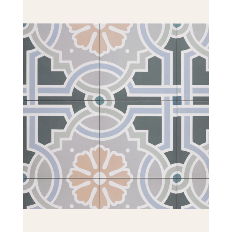 Normandy Lemont 20x20 - Carrelage style carreaux de ciment (carton de 1 m²)