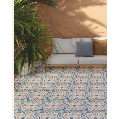 Normandy Herve 20x20 - Carrelage style carreaux de ciment (carton de 1 m²)