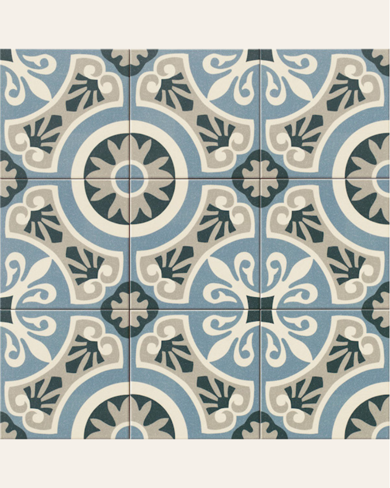 Centro Viena 20x20 - Carrelage décoratif à motifs floraux (carton de 1 m²)