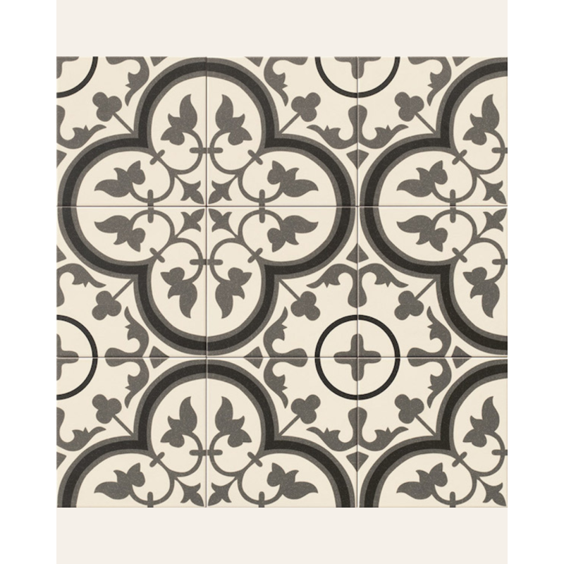 Centro Budapest 20x20 - Carrelage à motifs floraux effet artisanal (carton de 1 m²)