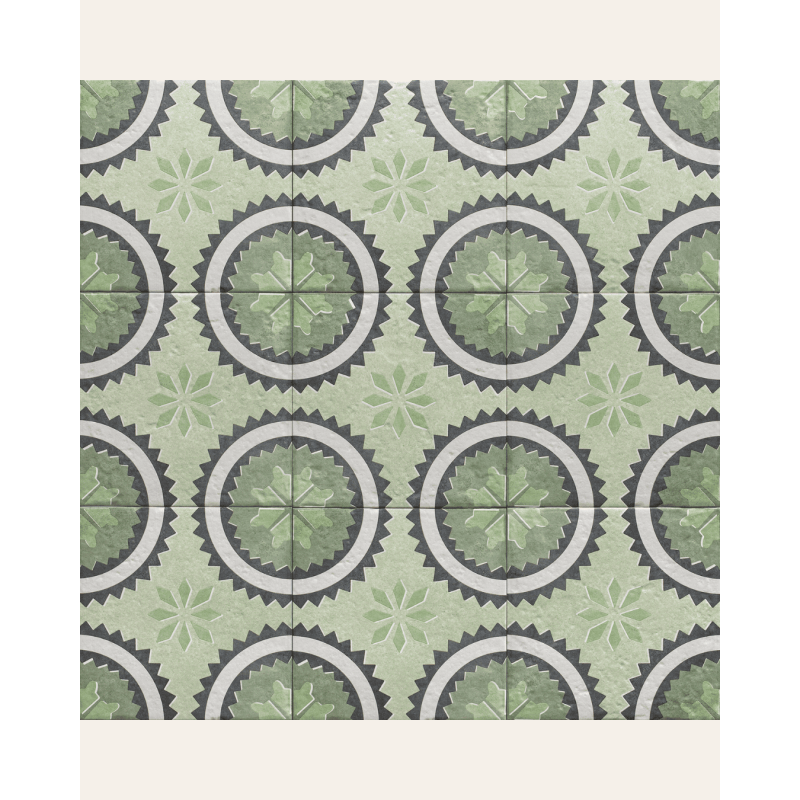 Decor Prairie 20x20 - Carrelage style carreaux de ciment (carton de 1 m²)