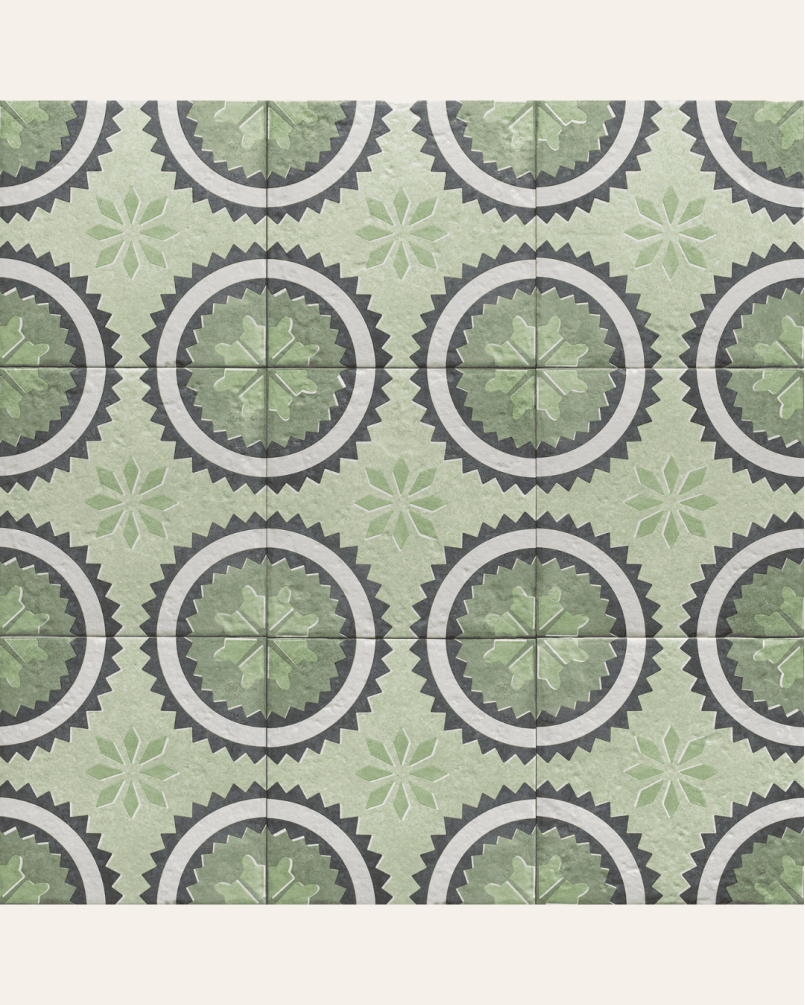 Decor Prairie 20x20 - Carrelage style carreaux de ciment (carton de 1 m²)