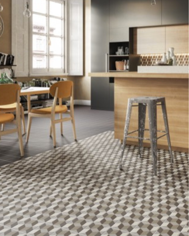 Lahore Coffee 15x15 - Carrelage style carreaux de ciment (carton de 0,5 m²)