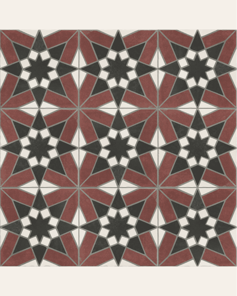 Sevilla Grenade 20x20 - Carrelage style carreaux de ciment (carton de 1 m2)