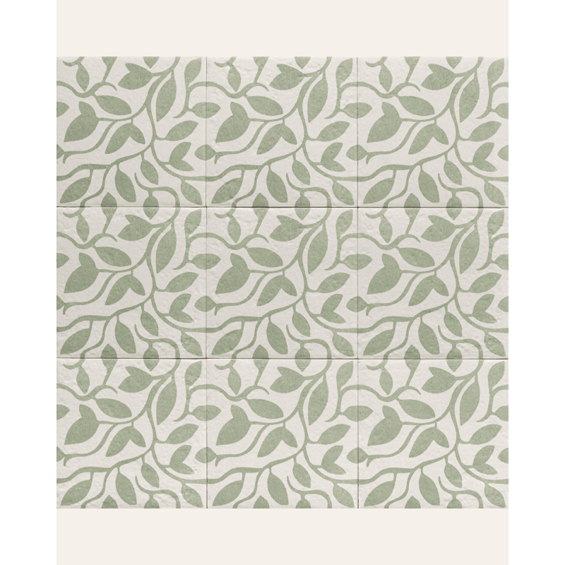 Decor Green Five 20x20 - Carrelage style carreaux de ciment (carton de 1 m²)