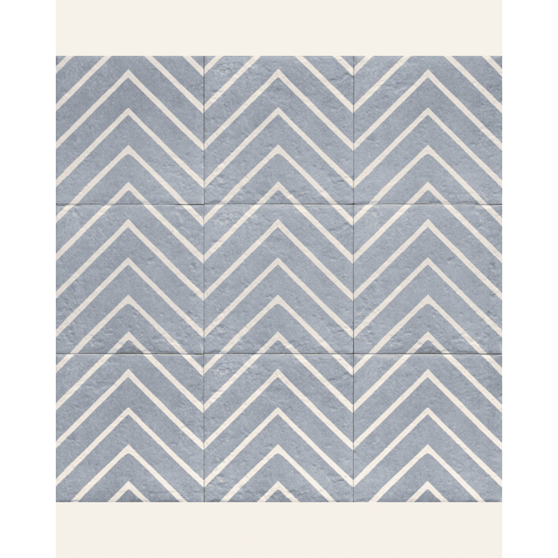 Decor Blue One 20x20 - Carrelage effet pierre (carton de 1 m2)