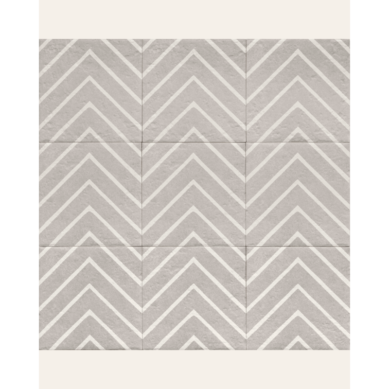 Decor Grey One 20x20 - Carrelage style carreaux de ciment (carton de 1 m²)