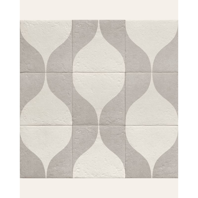 Decor Grey Two 20x20 - Carrelage style carreaux de ciment (carton de 1 m²)