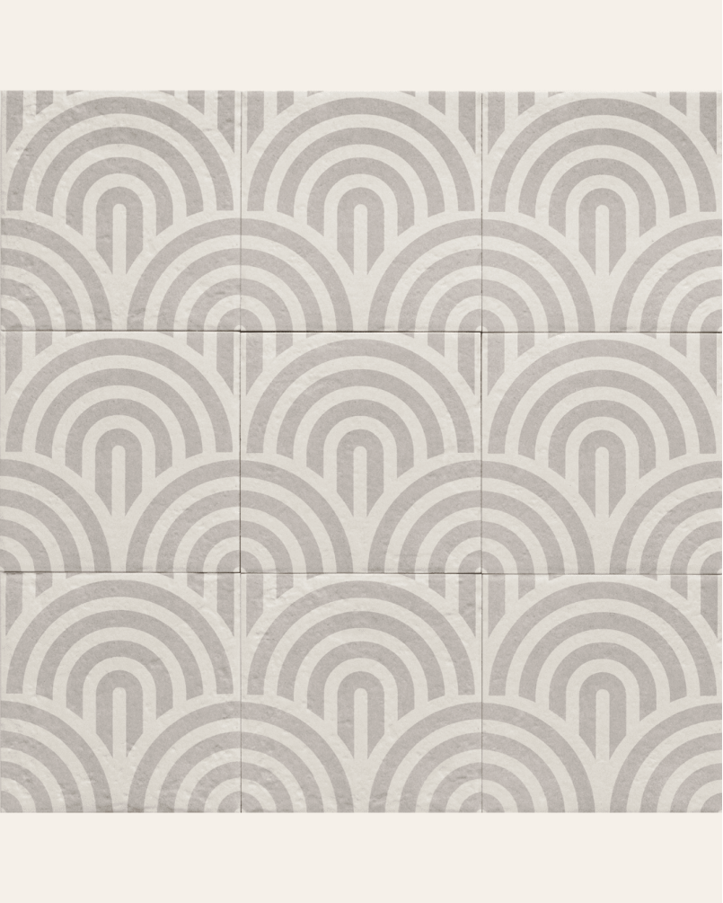 Decor Grey Three 20x20 - Carrelage style carreaux de ciment (carton de 1 m²)