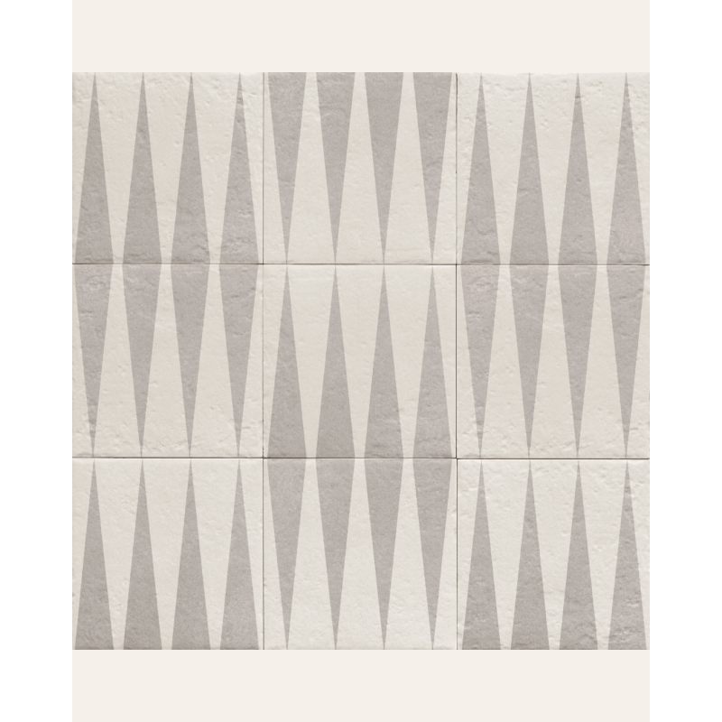 Decor Grey Four 20x20 - Carrelage style carreaux de ciment (carton de 1 m²)