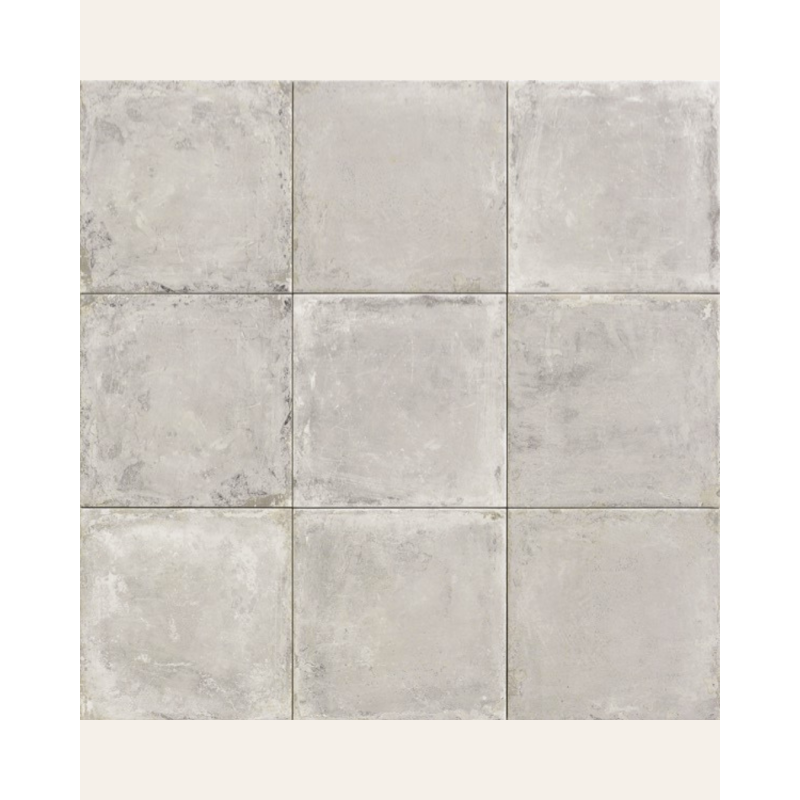 Scudo Bianco 20x20 - Carrelage effet béton (carton de 1 m²)