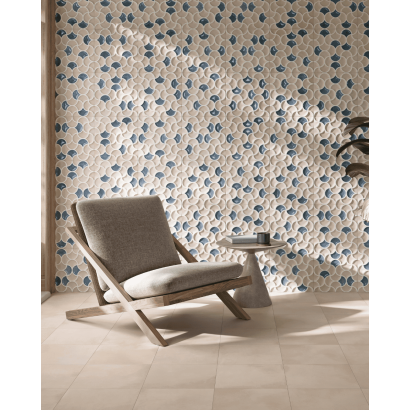 Lattice Sand Aqua 33x33 - Carrelage style carreaux de ciment (carton de 0,89 m2)
