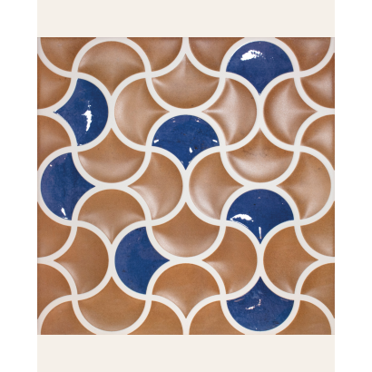 Lattice Cotto Cobalt 33x33 - Carrelage style carreaux de ciment (carton de 0,89 m2)