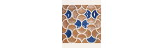 Lattice Cotto Cobalt 33x33 - Carrelage style carreaux de ciment (carton de 0,89 m2)