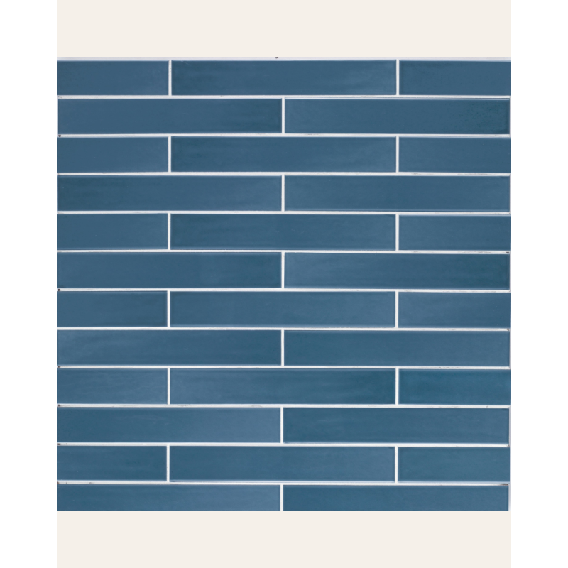 Sidney Navy 5x30 - Faïence effet zellige (carton de 0,51 m²)