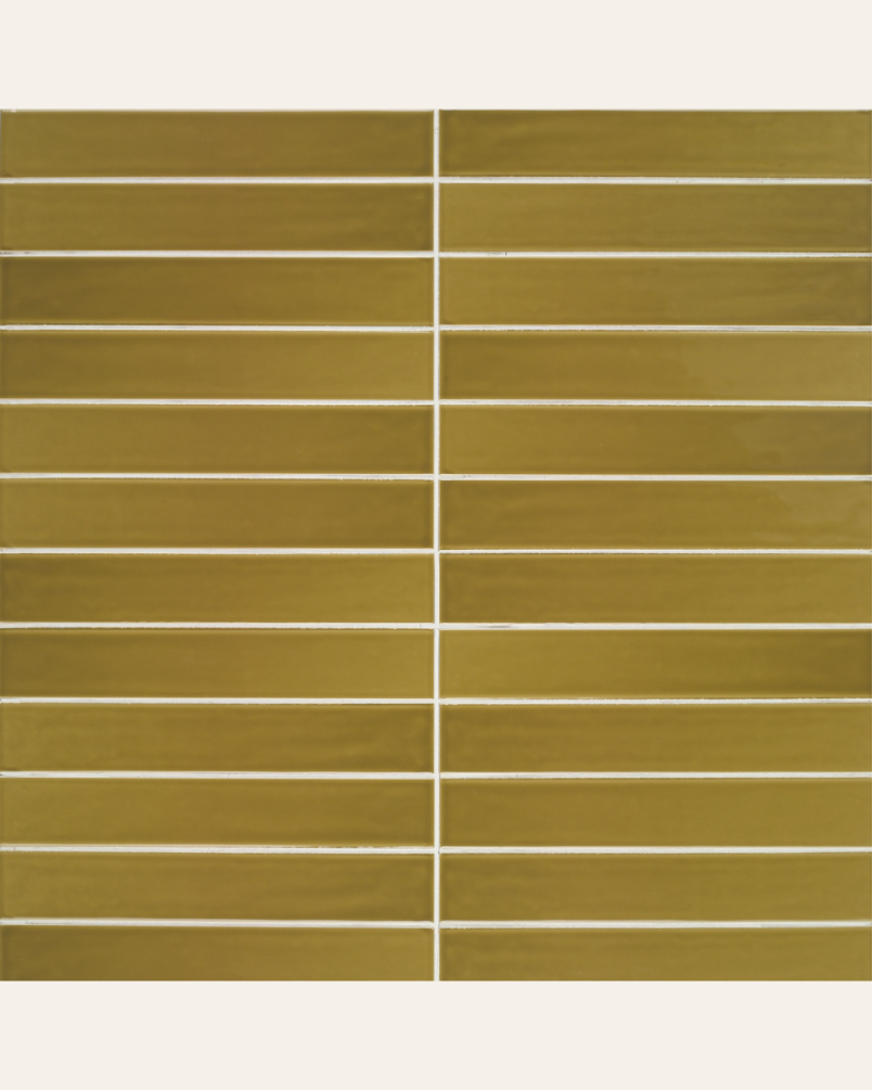 Sidney Olive 5x30 - Faïence effet zellige (carton de 0,51 m²)