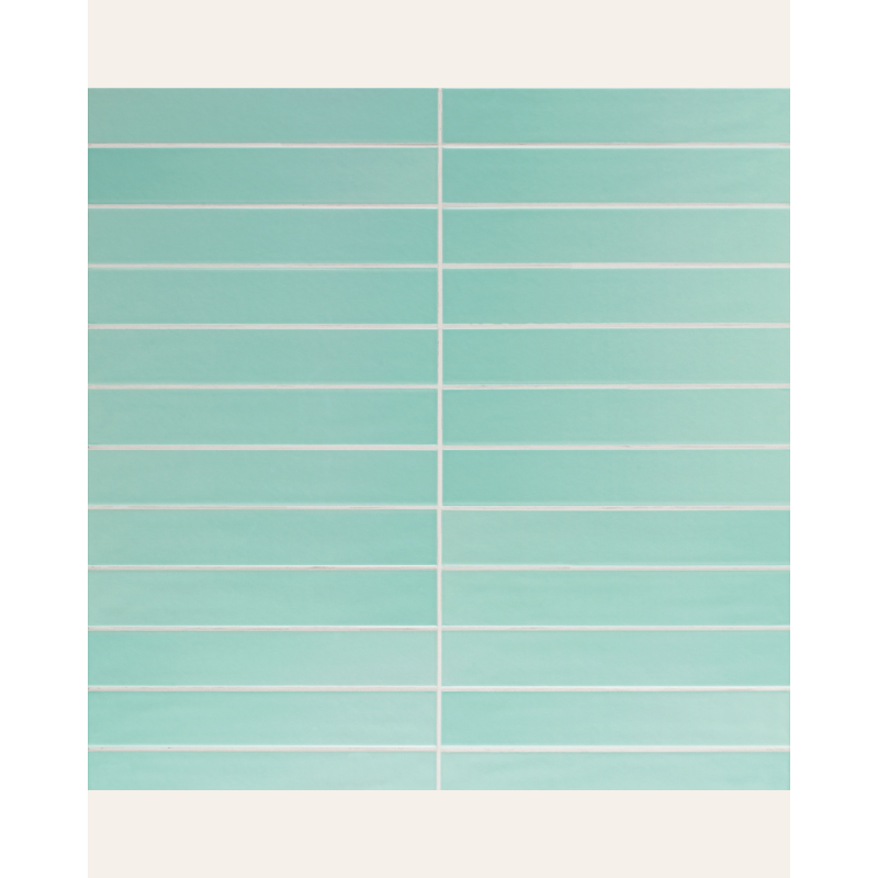 Sidney Aqua 5x30 - Faïence effet zellige (carton de 0,51 m²)