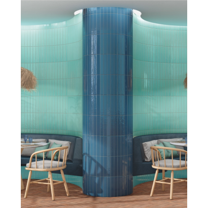 Sidney Navy 5x30 - Faïence effet zellige (carton de 0,51 m²)