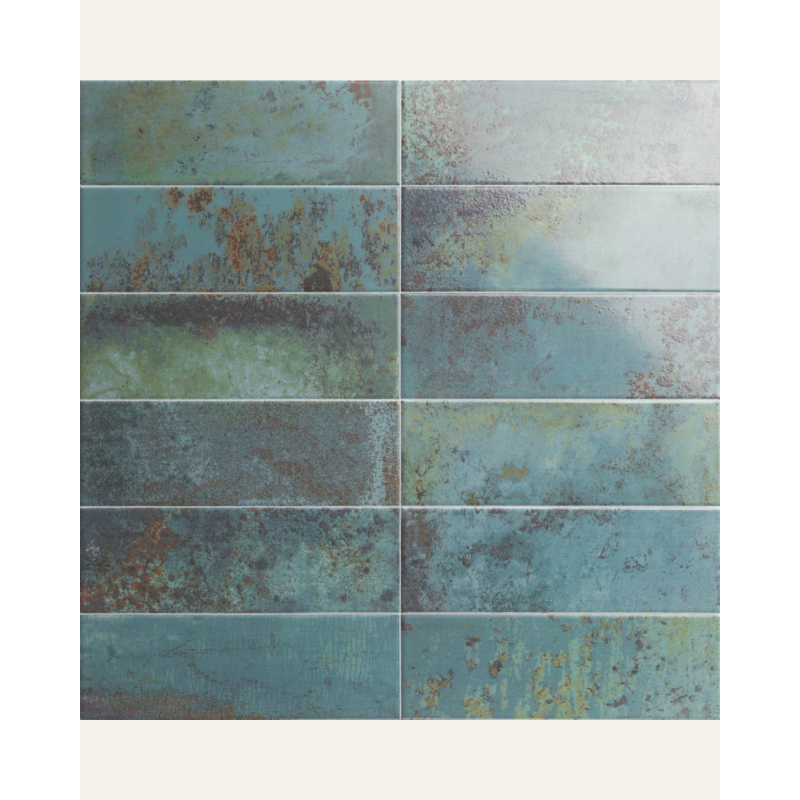 Bellagio Smeraldo 10x30 - Faïence effet zellige raku (carton de 1,02 m2)