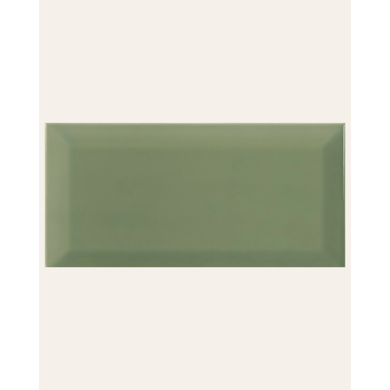 Bissel Green Olive 10x20 - Faïence style métro (carton de 1 m²)