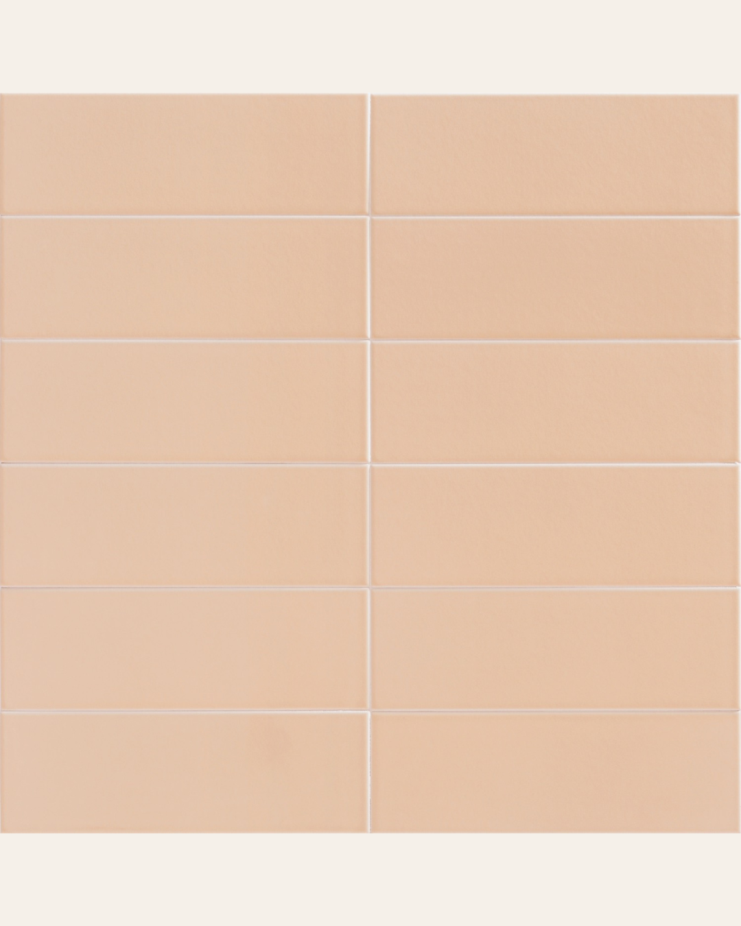 Jungle Peach 10x30 - Faience unie (carton de 1 m2)