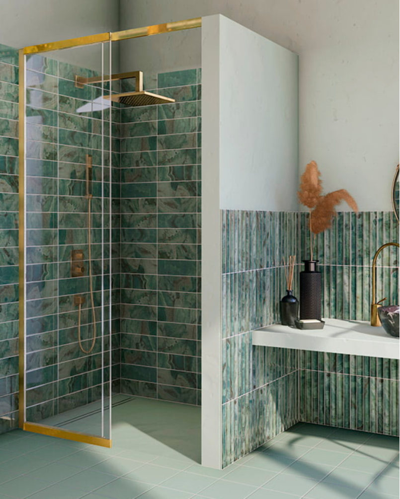 Chloe Emerald 10x30 - Faience effet marbre (carton de 1,02 m2)
