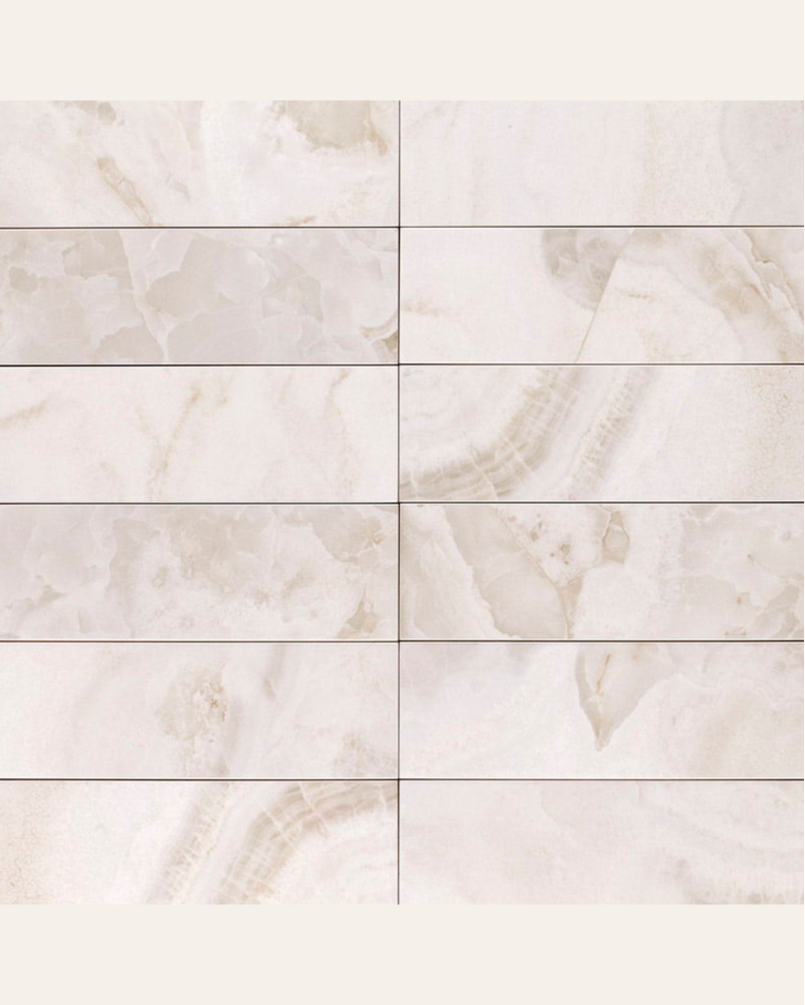 Chloe Snow 10x30 - Faience effet marbre (carton de 1,02 m2)