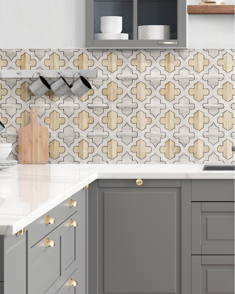 Nazari Picos 15x15 - Carrelage style carreaux de ciment (carton de 1 m2)