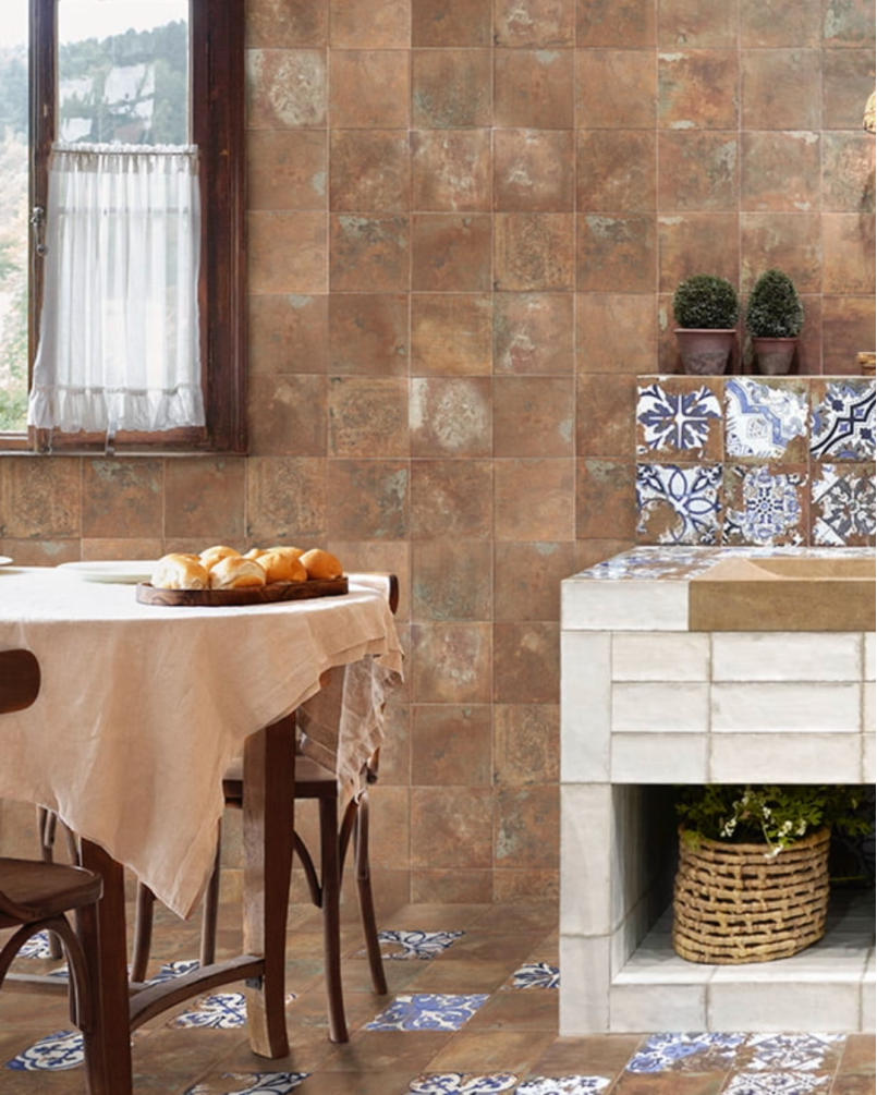Land Cotto 20x20 - Carrelage effet terre cuite (carton de 1 m2)