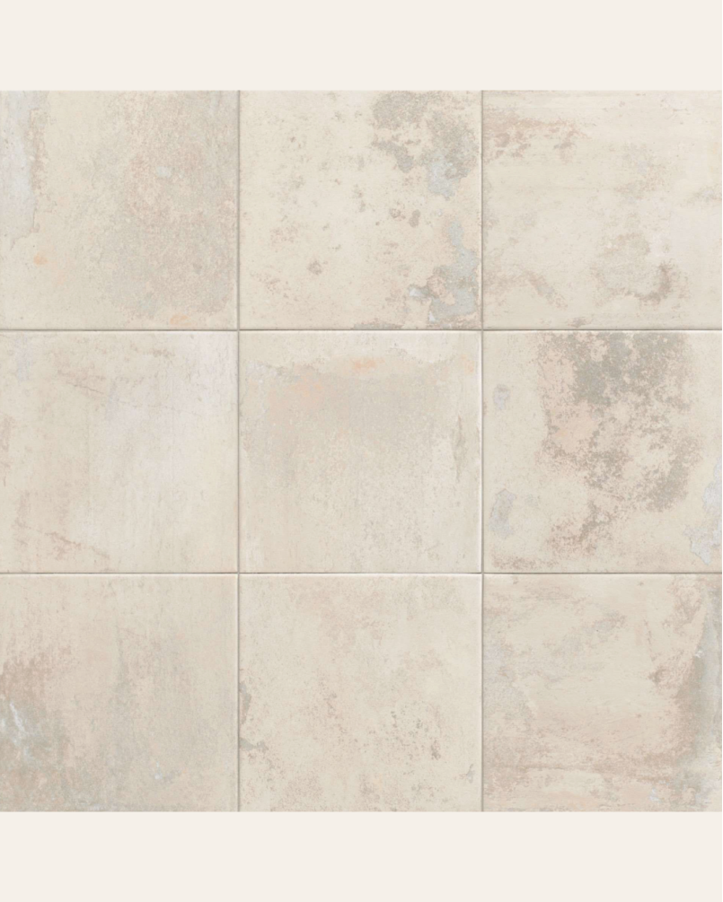 Land White 20x20 - Carrelage effet terre cuite (carton de 1 m2)