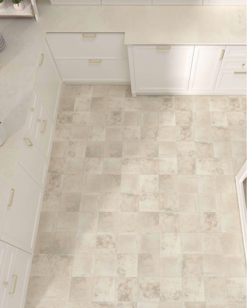 Land White 20x20 - Carrelage effet terre cuite (carton de 1 m2)