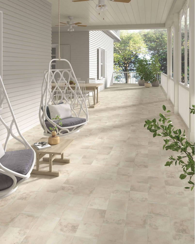 Land White 20x20 - Carrelage effet terre cuite (carton de 1 m2)
