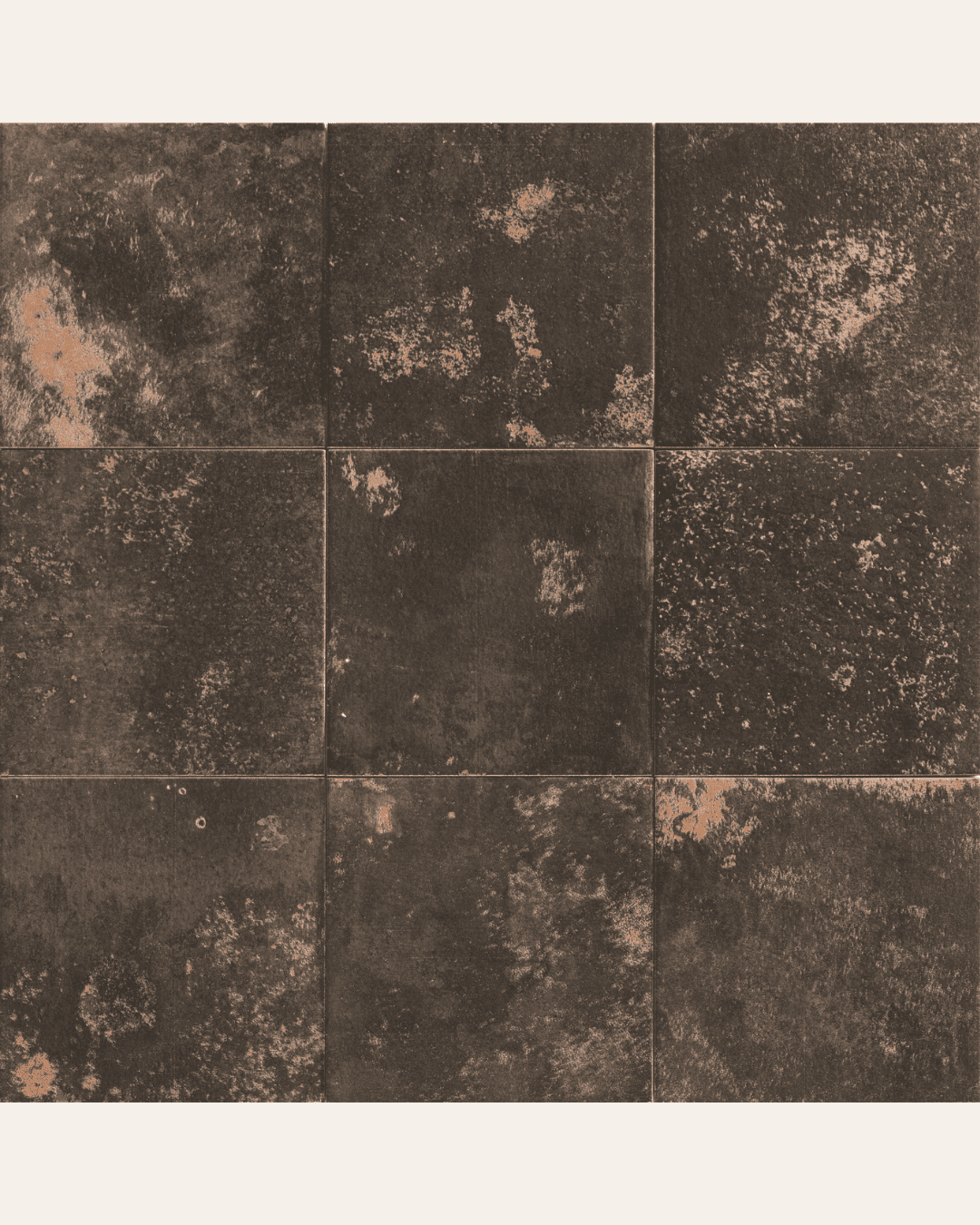 Meraki Black 20x20 - Carrelage aspect vielli brillant (carton de 1 m2)