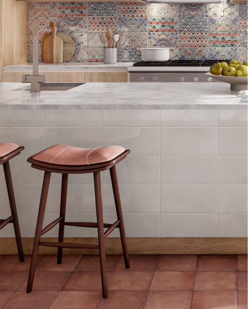 Bottega Terra 20x20 - Carrelage style traditionnel (carton de 1 m2)