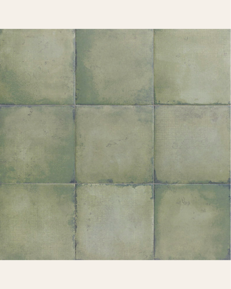 Bottega Verd 20x20 - Carrelage style traditionnel (carton de 1 m2)