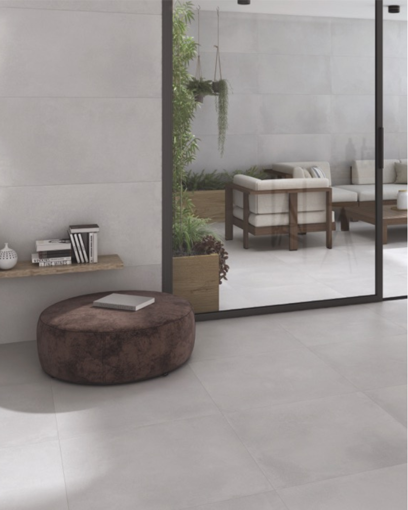 Energy Gris 60,5x60,5 - Carrelage effet béton (carton de 1,46 m2)