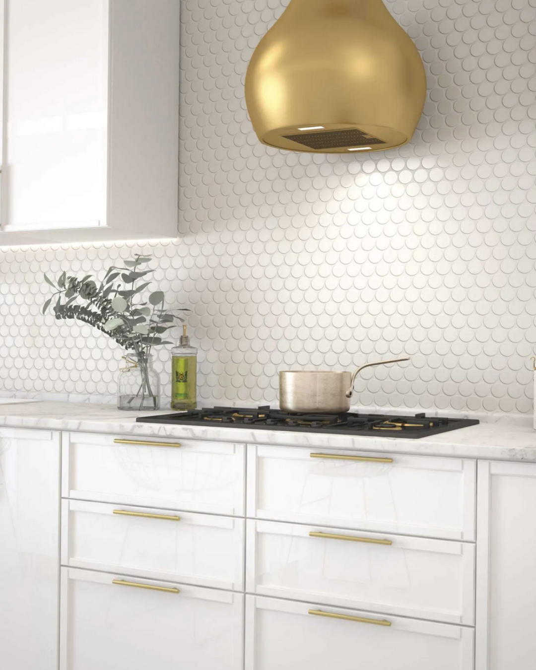 Circle White 30,9x30,9 - Faience relief (carton de 0,86 m2)