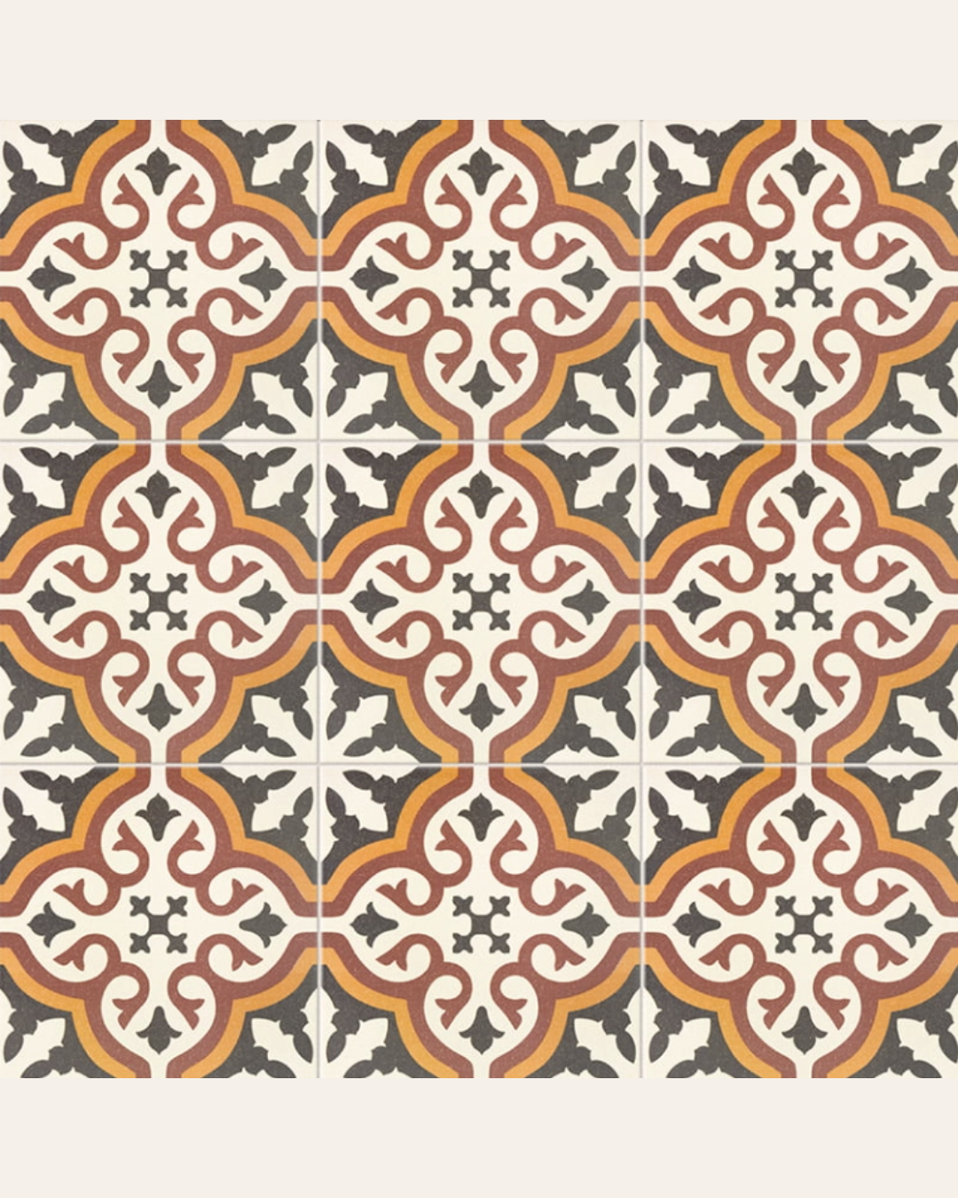 Centro Gotic Motif Central 20x20 - Carrelage style carreaux de ciment (carton de 1 m²)