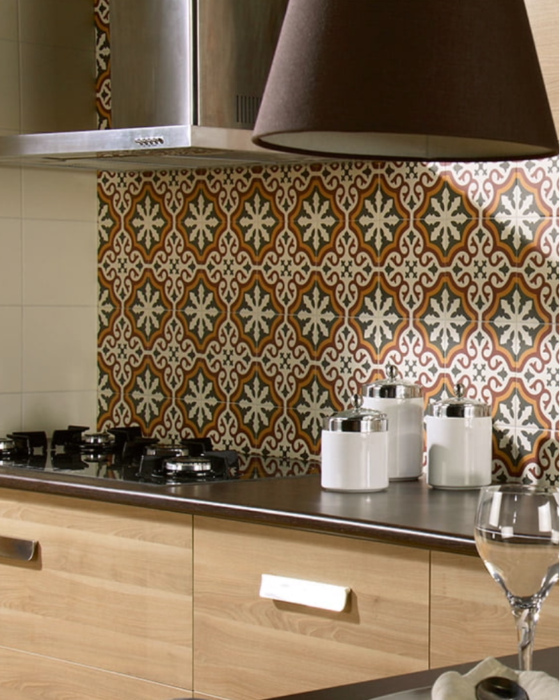 Centro Gotic Motif Central 20x20 - Carrelage style carreaux de ciment (carton de 1 m²)