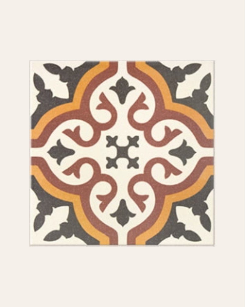 Centro Gotic Motif Central 20x20 - Carrelage style carreaux de ciment (carton de 1 m²)