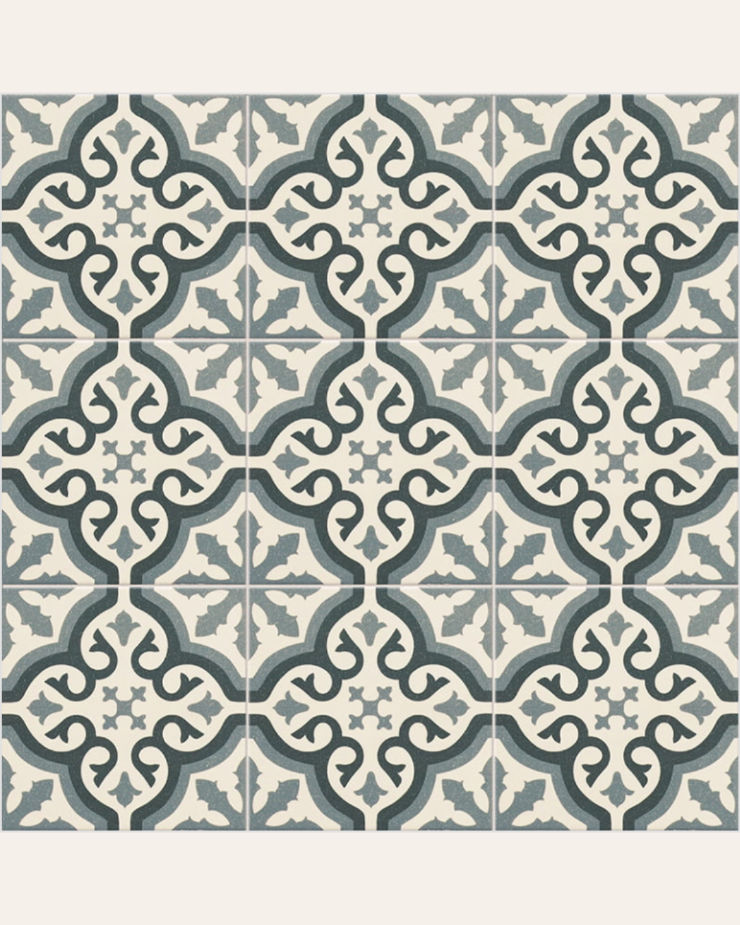 Centro Florentine Blue Motif Central 20x20- Carrelage style carreaux de ciment  (carton de 1 m²)