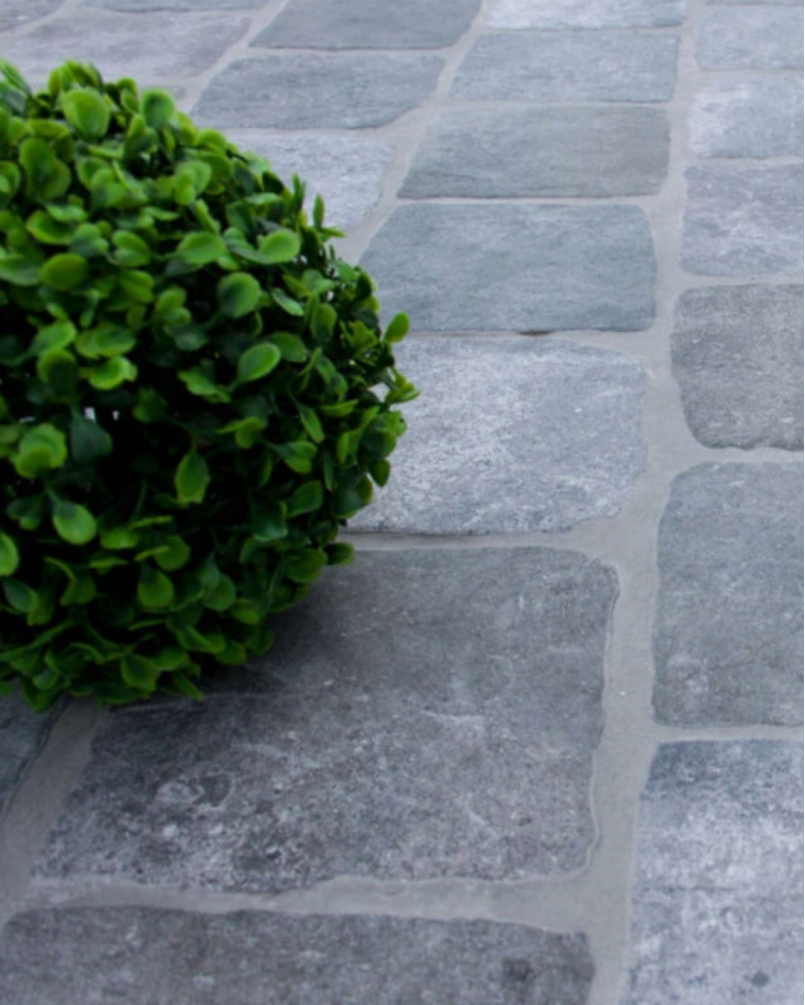 Country Gris 15x15 - Carrelage effet pavé rustique (carton de 0,81 m²)