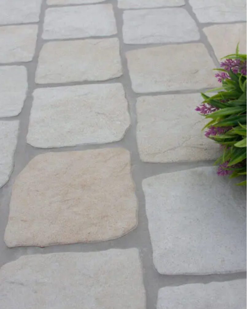 Country Bone 15x15 - Carrelage effet pavé rustique (carton de 0,81 m²)