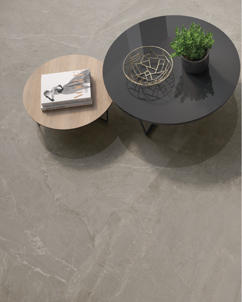 Tempo Ash Poli 60x120 - Carrelage effet pierre (carton de 1,44 m²)