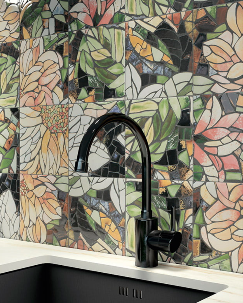 Decor Sinfonía 20x20 - Carrelage à motifs floraux (carton de 1 m2)