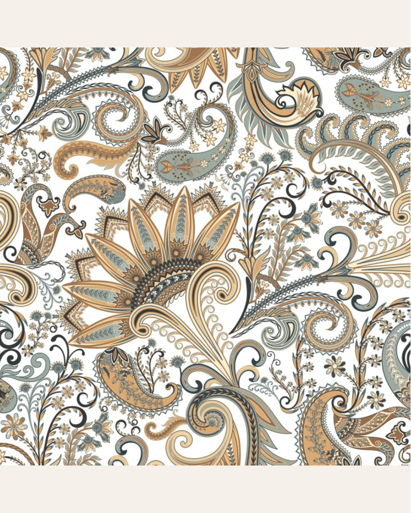 Paisley Mysore 25x25 - Carrelage Style Cachemire (carton de 1 m²)