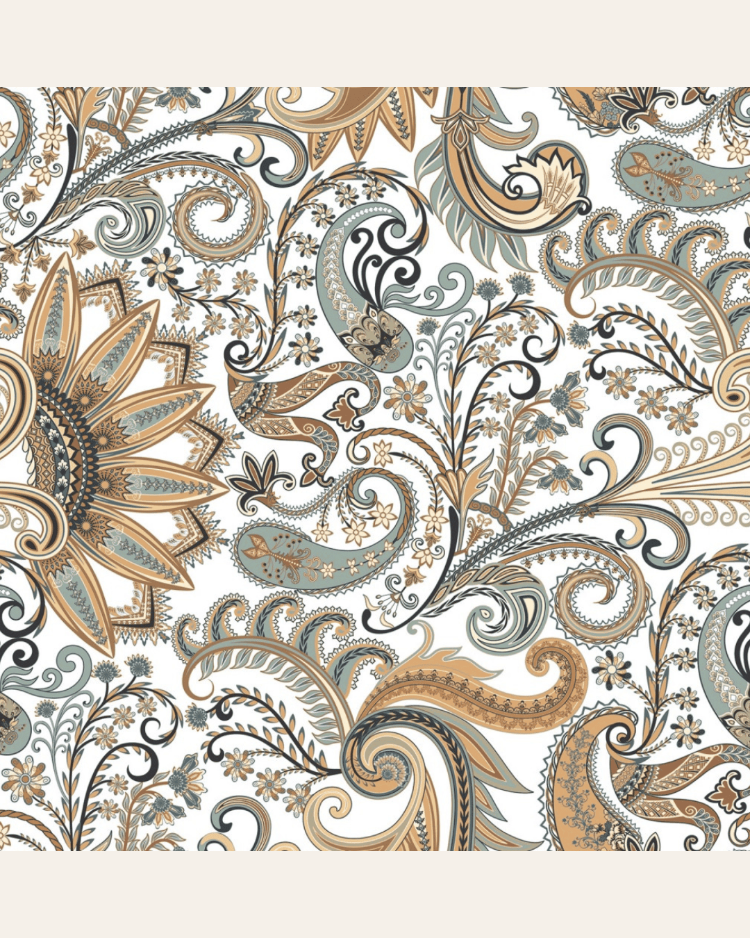 Paisley Mysore 25x25 - Carrelage Style Cachemire (carton de 1 m²)